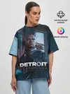 Женская футболка оверсайз / Detroit: Become Human - Markus