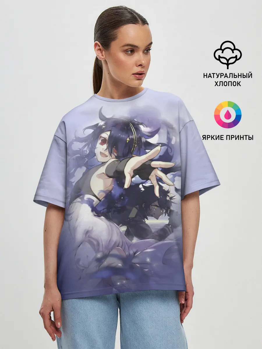 Женская футболка оверсайз / Ashuramaru