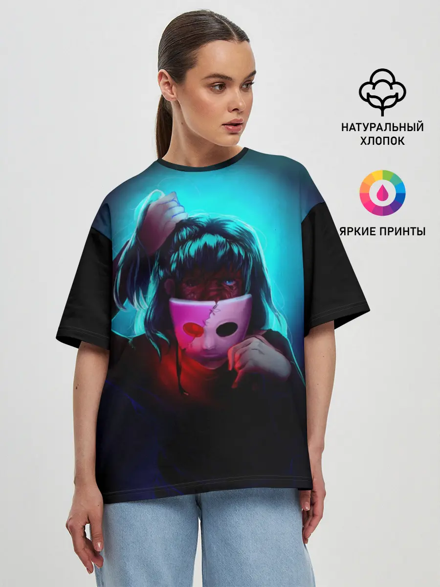 Женская футболка оверсайз / Sally Face