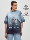 Женская футболка оверсайз / Detroit become human