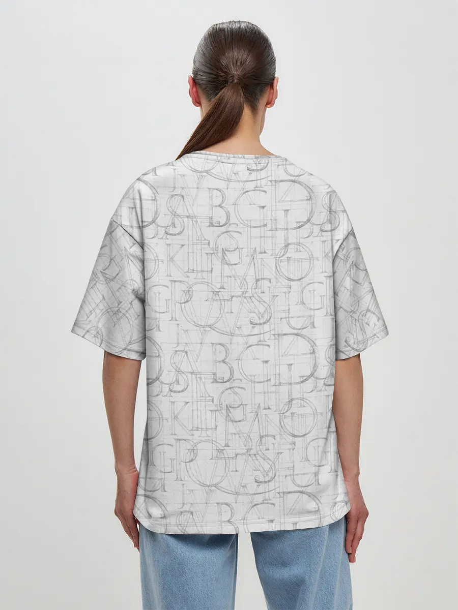 Женская футболка оверсайз / Davinci