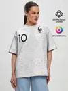 Женская футболка оверсайз / Mbappe away WC 2018