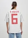 Женская футболка оверсайз / Iniesta away WC 2018