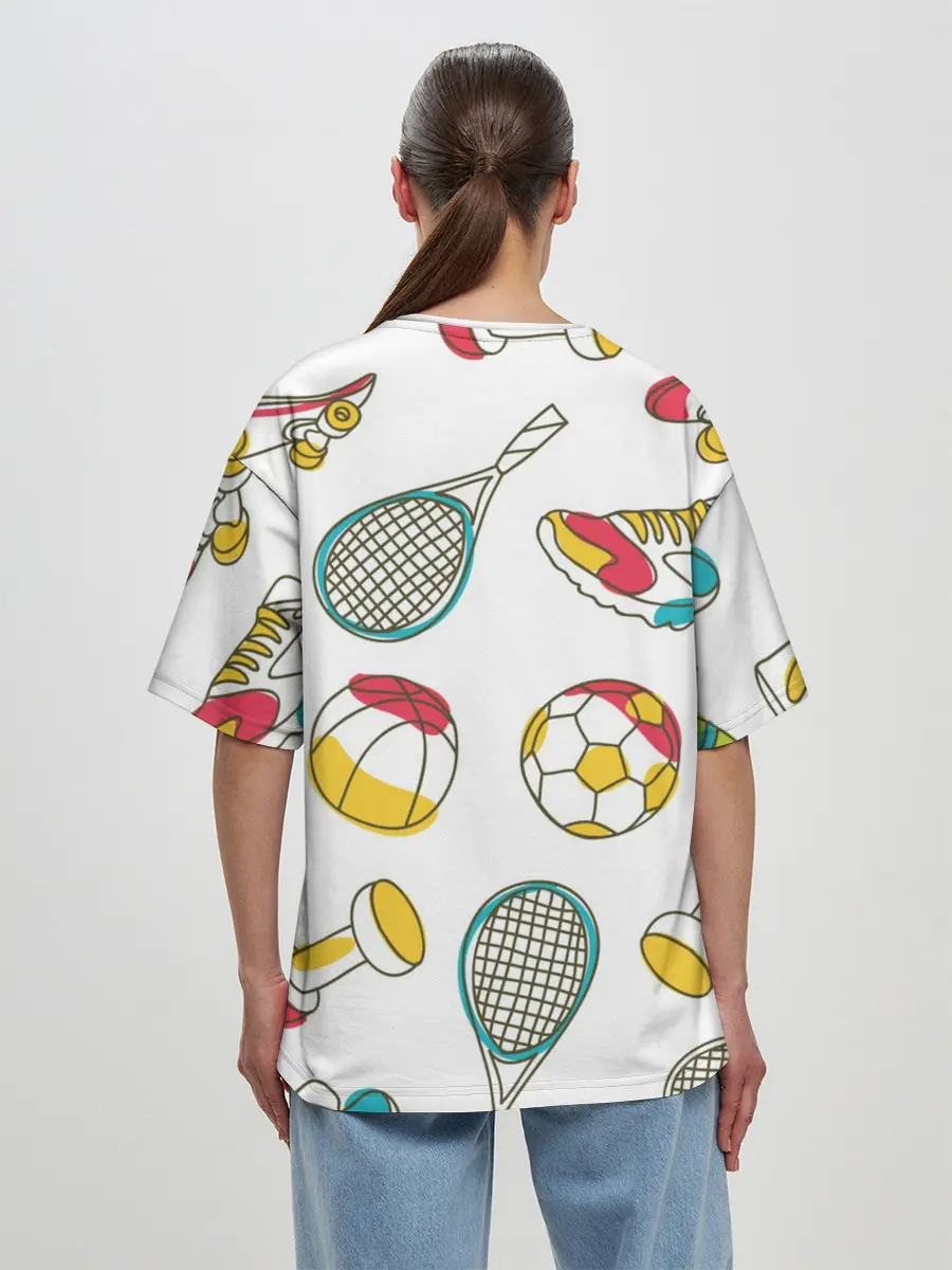 Женская футболка оверсайз / Спорт