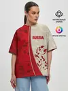 Женская футболка оверсайз / Russia