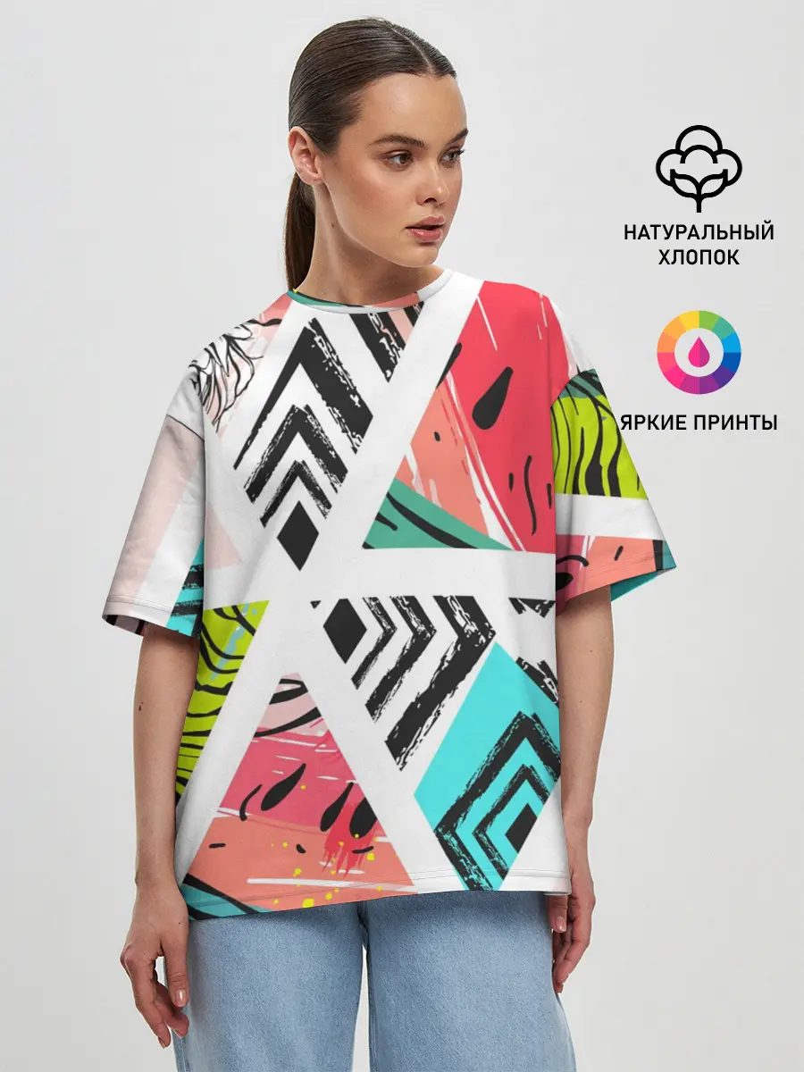 Женская футболка оверсайз / Summer