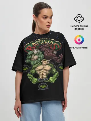 Женская футболка оверсайз / Battletoads
