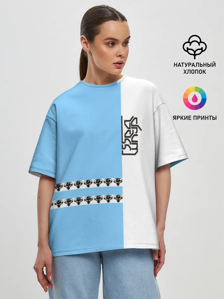 Женская футболка оверсайз / Drum and bass