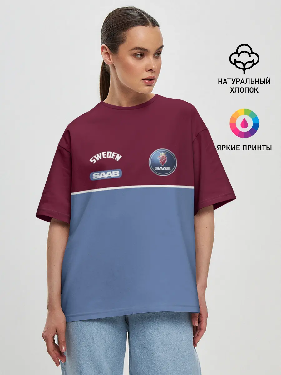 Женская футболка оверсайз / Saab