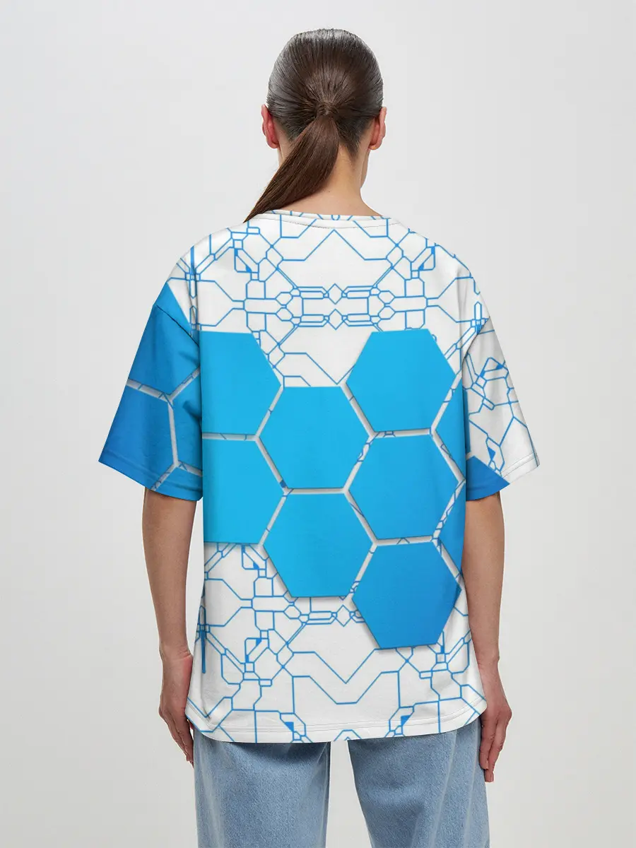 Женская футболка оверсайз / Detroit: become human RK800