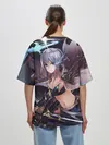Женская футболка оверсайз / ФЭНТЕЗИ АНИМЕ-ВОИТЕЛЬНИЦА