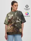 Женская футболка оверсайз / Бог войны
