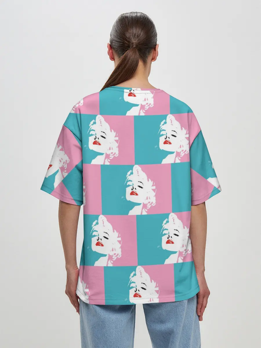 Женская футболка оверсайз / Marilyn Monroe