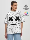 Женская футболка оверсайз / MARSHMELLO