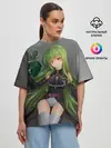 Женская футболка оверсайз / Code Geass art gray