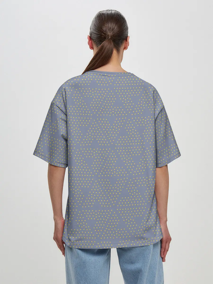 Женская футболка оверсайз / Зомб