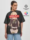 Женская футболка оверсайз / SENPAI
