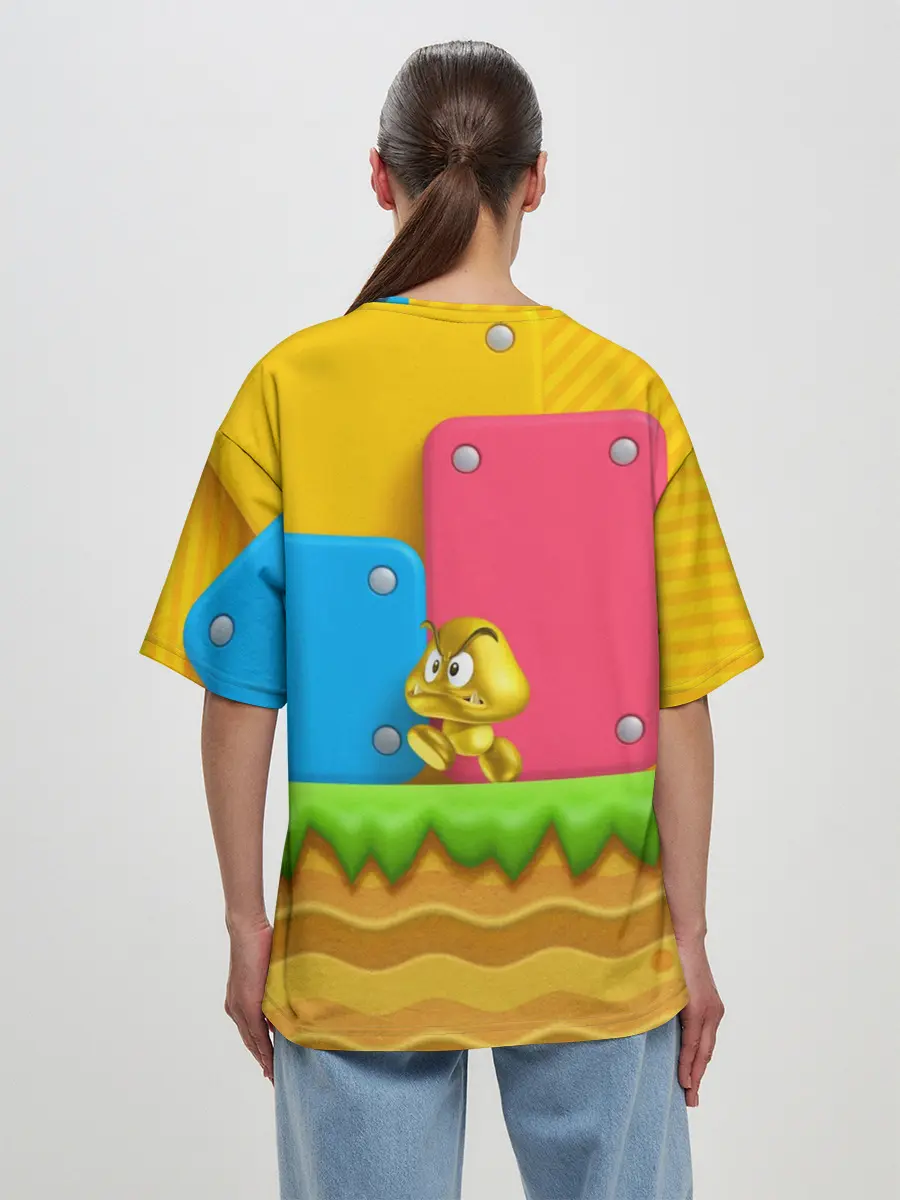 Женская футболка оверсайз / Супер Марио