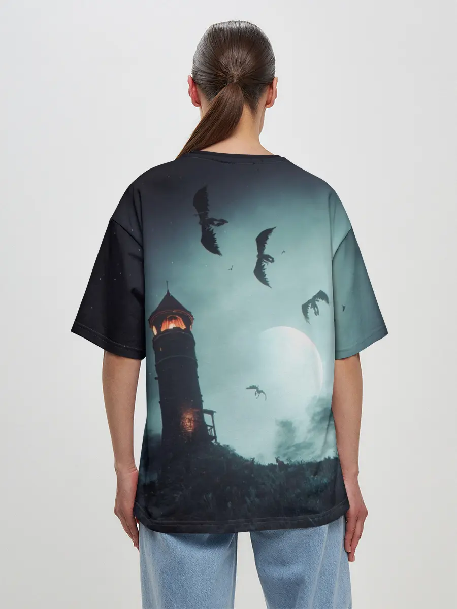 Женская футболка оверсайз / ВЕДЬМАК