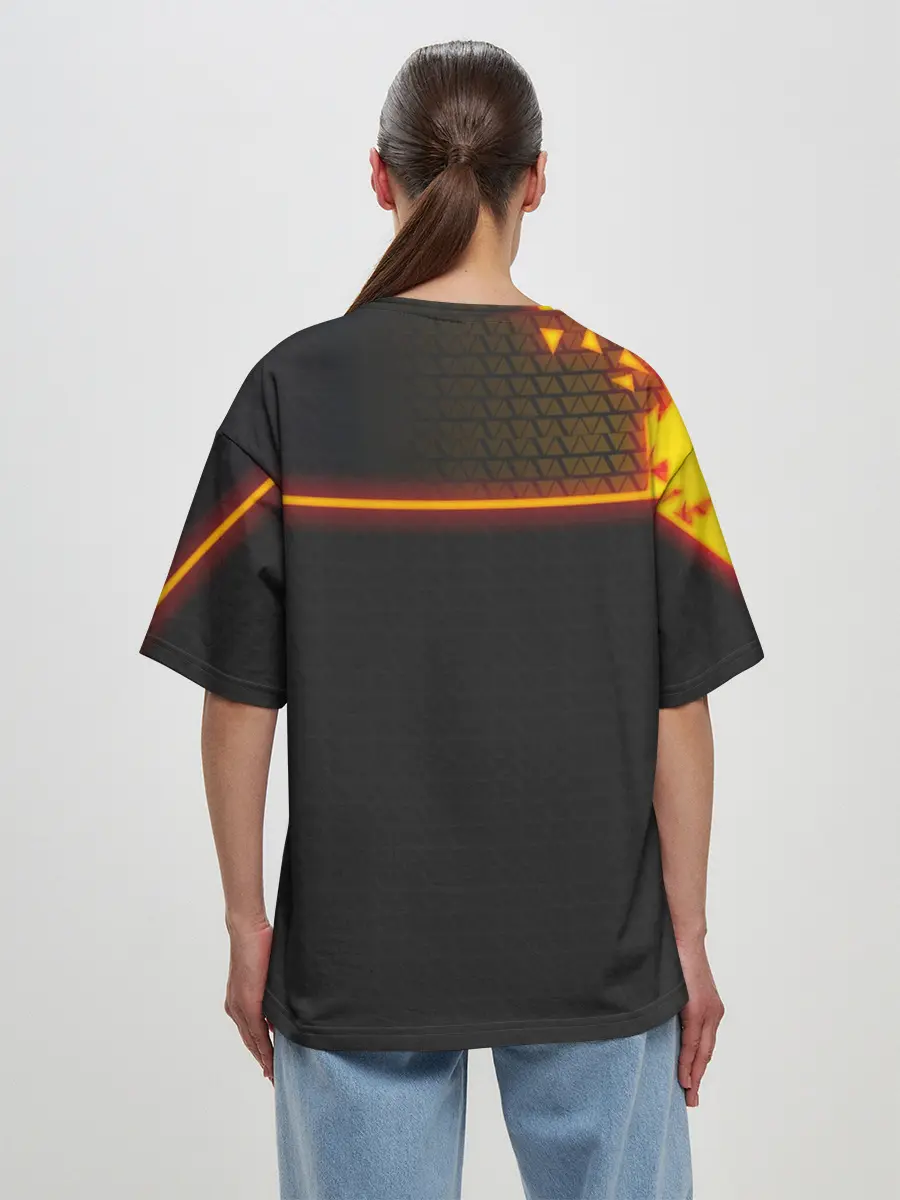 Женская футболка оверсайз / CYBERPUNK 2077 SAMURAI