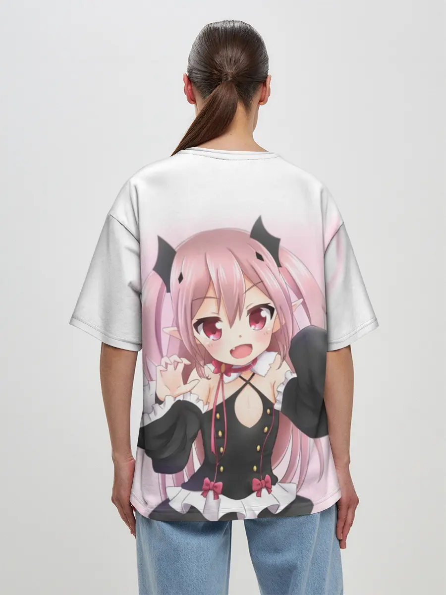 Женская футболка оверсайз / Милый вампир