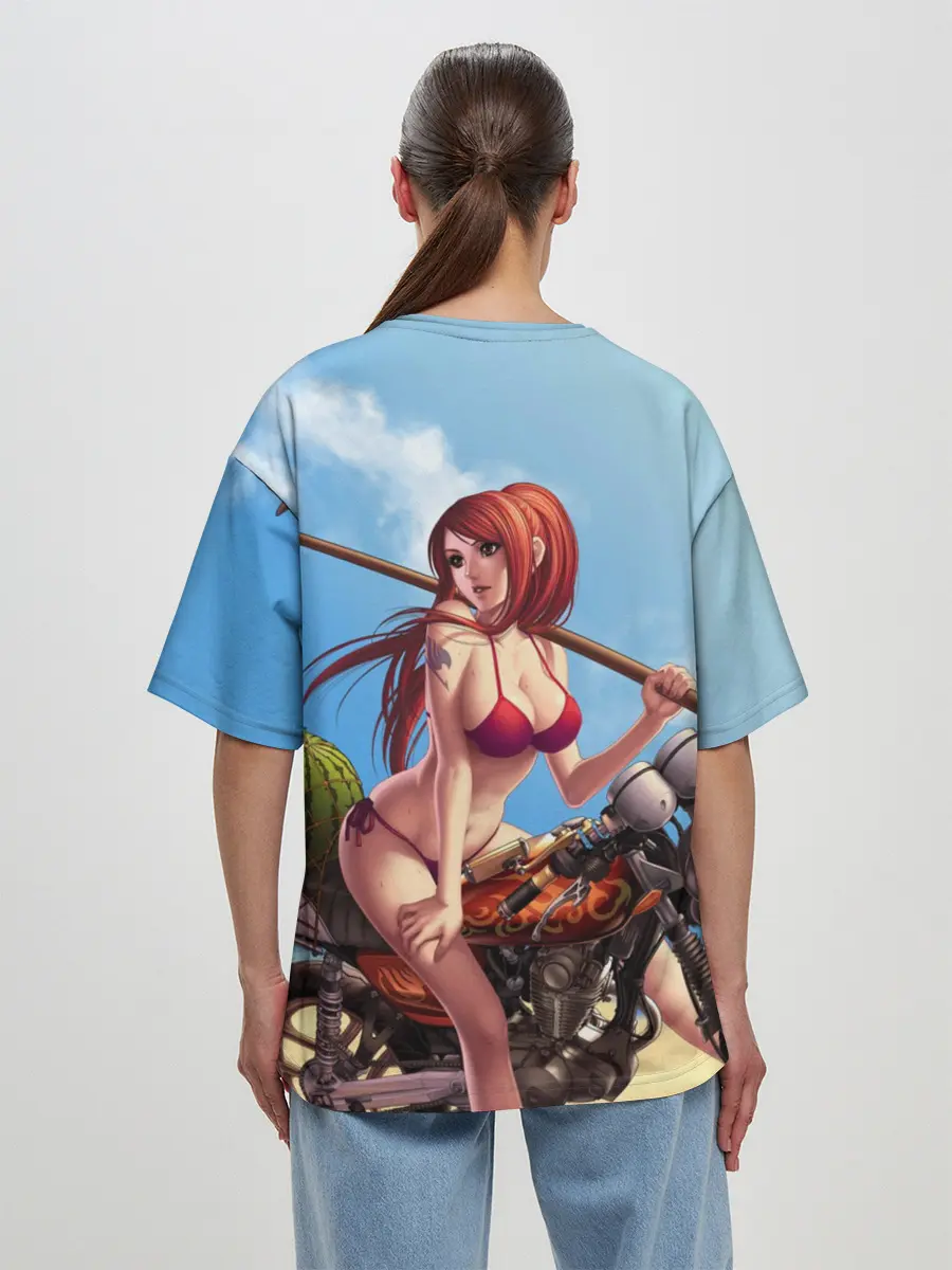 Женская футболка оверсайз / Манга Хвост Феи