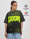 Женская футболка оверсайз / DOOM