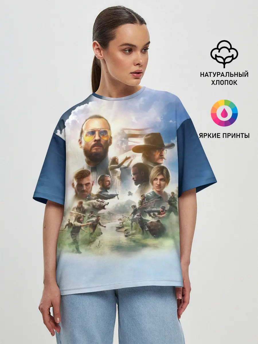 Женская футболка оверсайз / Far Cry 5