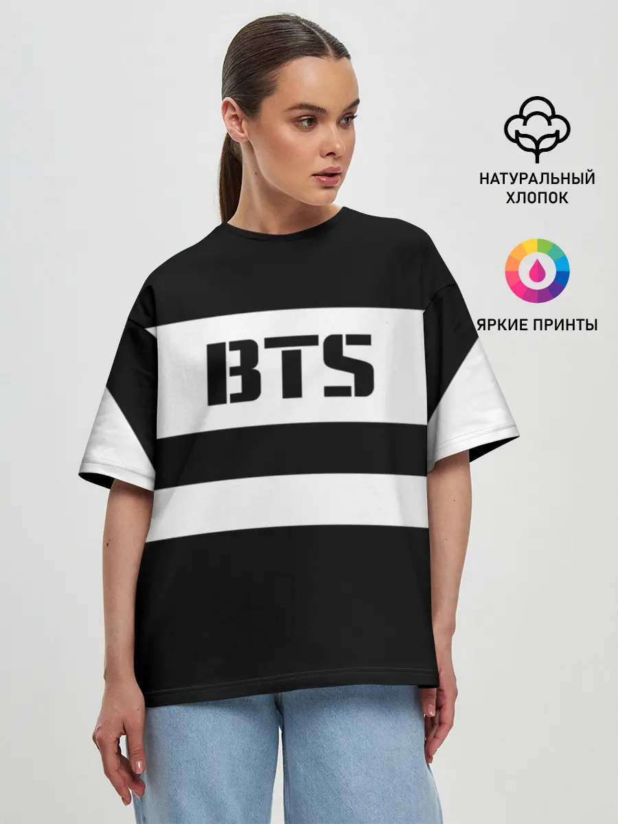 Женская футболка оверсайз / BTS