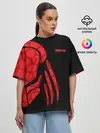 Женская футболка оверсайз / ХИЩНИК | PREDATOR.