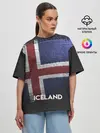 Женская футболка оверсайз / Iceland