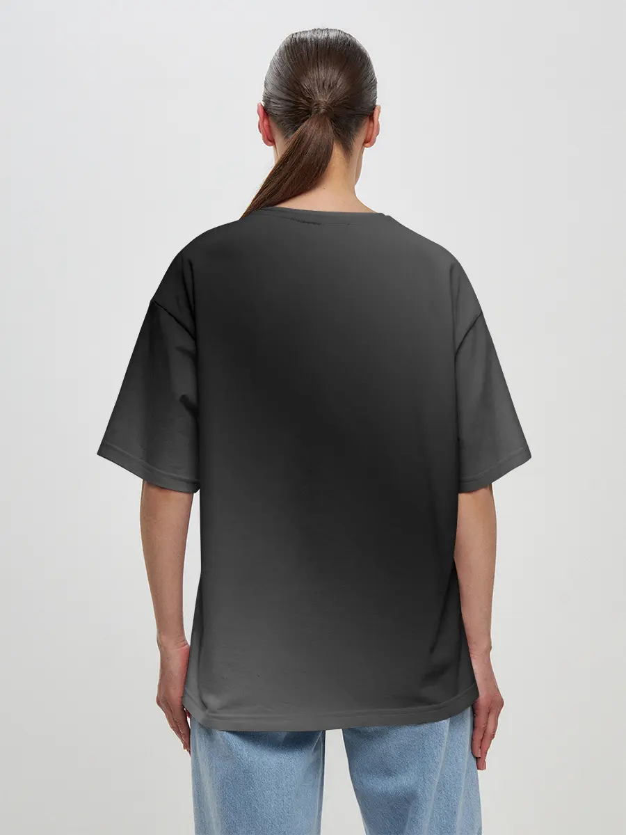 Женская футболка оверсайз / Янь Янь Котики