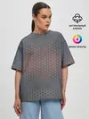 Женская футболка оверсайз / Кевлар Color Big