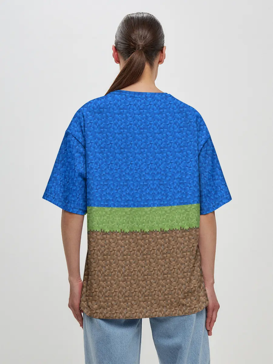 Женская футболка оверсайз / MINECRAFT