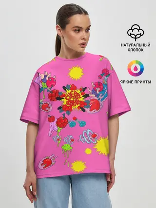 Женская футболка оверсайз / NCT 127. Cherry Bomb