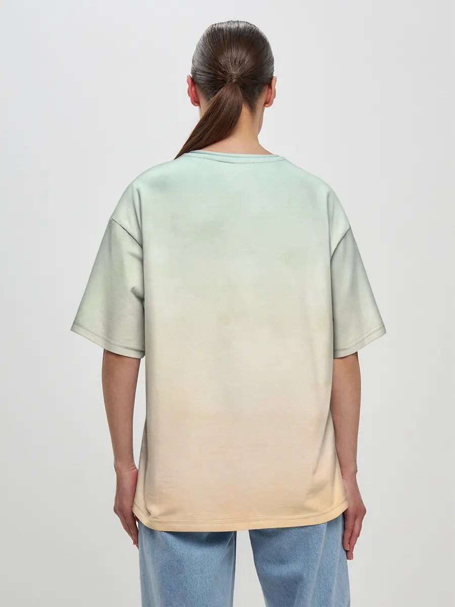 Женская футболка оверсайз / Puglie Pug Like