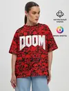 Женская футболка оверсайз / DOOM