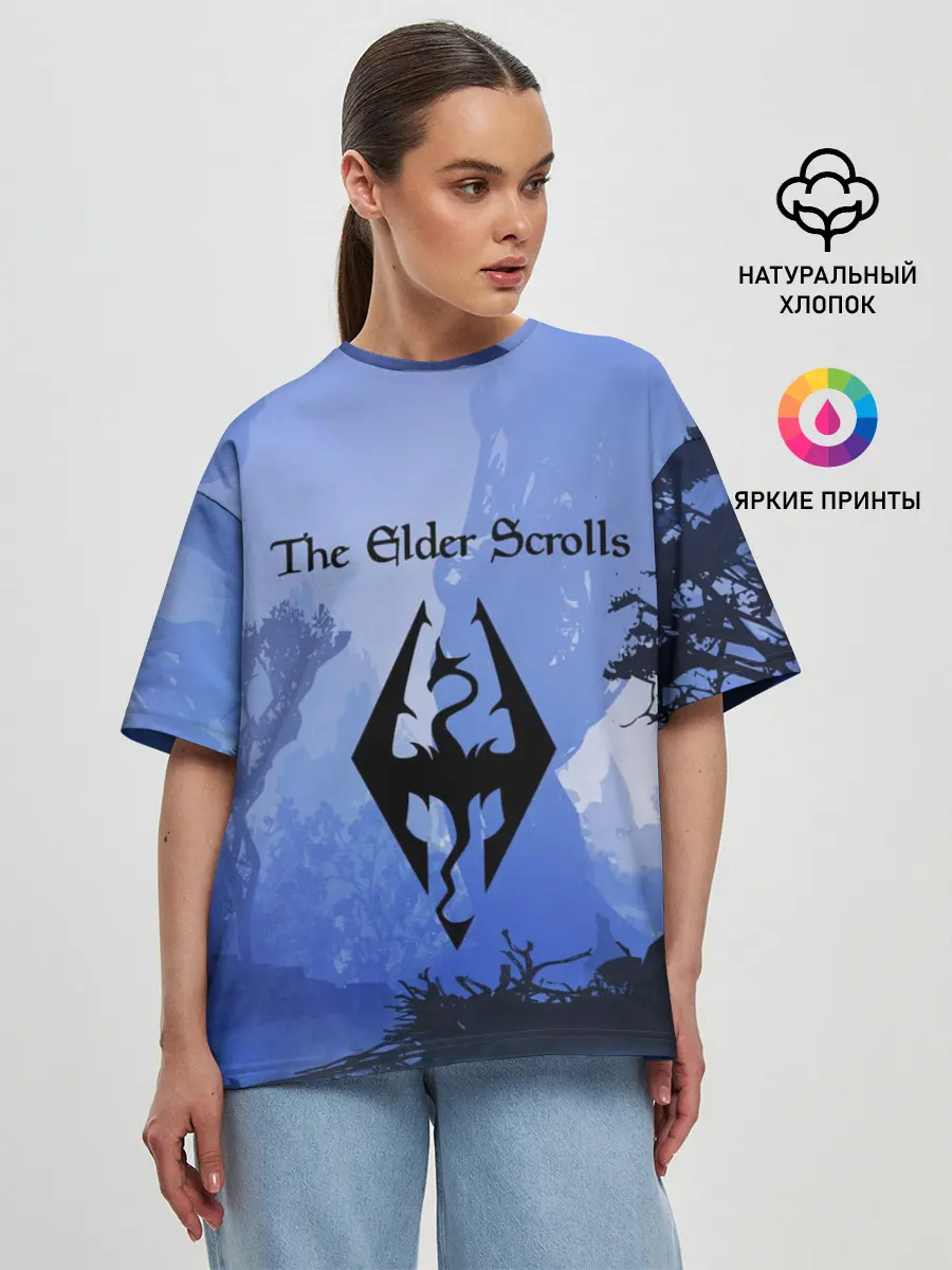 Женская футболка оверсайз / The Elder Scrolls