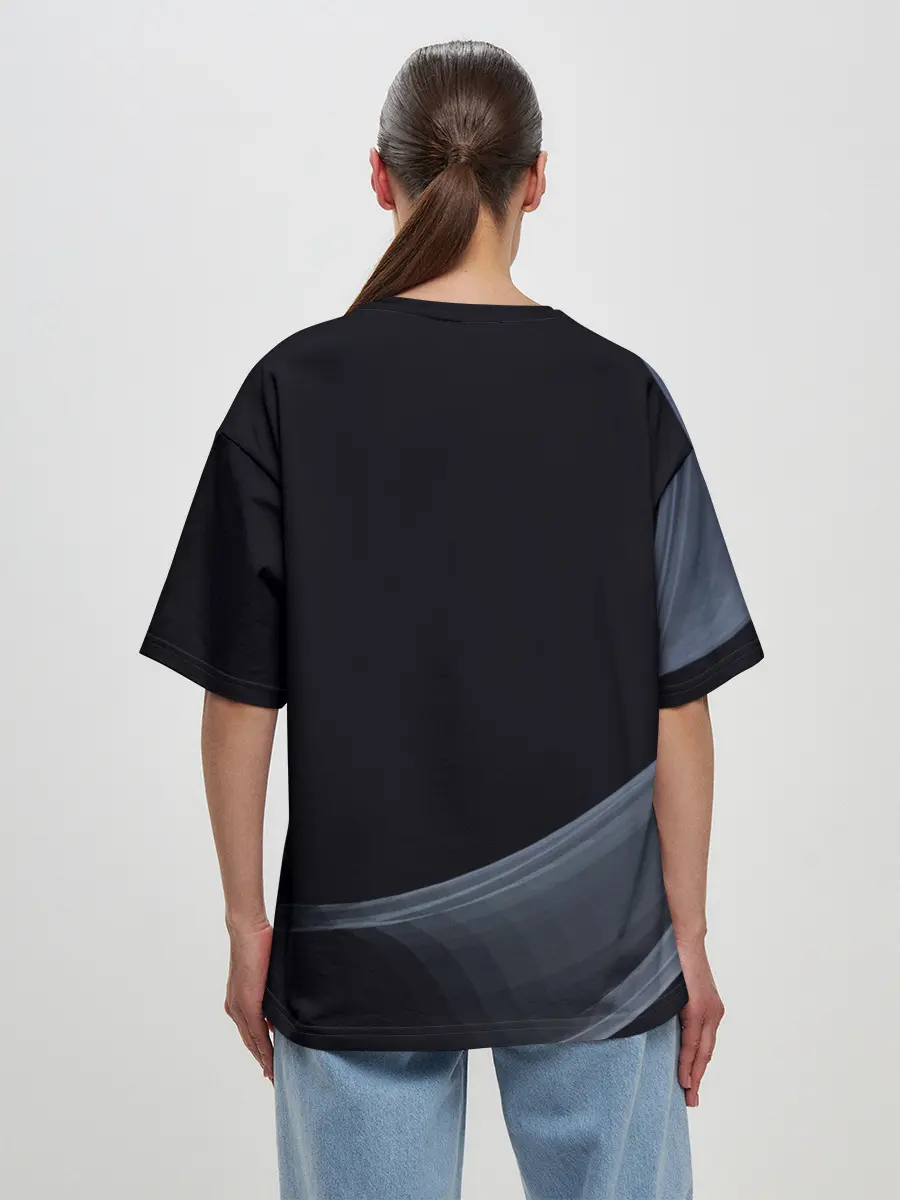 Женская футболка оверсайз / Tesla Model 3