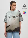Женская футболка оверсайз / The Elder Scrolls SKYRIM 5