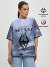 Женская футболка оверсайз / THE ELDER SCROLLS 5 SKYRIM