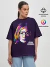 Женская футболка оверсайз / Джон Леннон