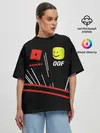 Женская футболка оверсайз / Roblox OOF Meme