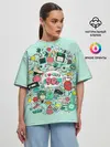 Женская футболка оверсайз / 90-е