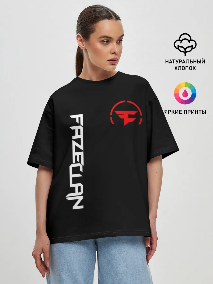 Женская футболка оверсайз / FAZE CLAN