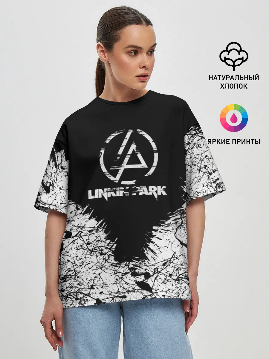 Женская футболка оверсайз / Linkin Park #1