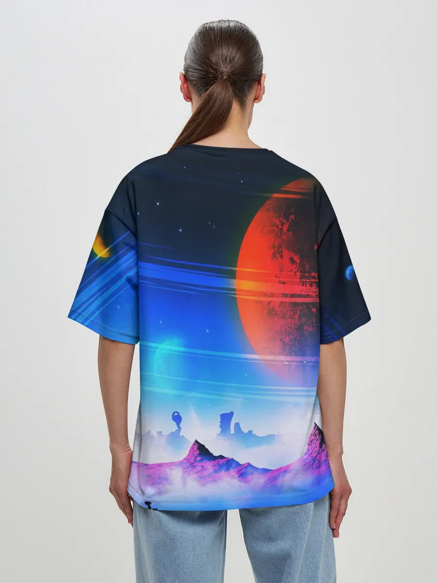 Женская футболка оверсайз / NO MANS SKY