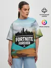 Женская футболка оверсайз / Fortnite Forever