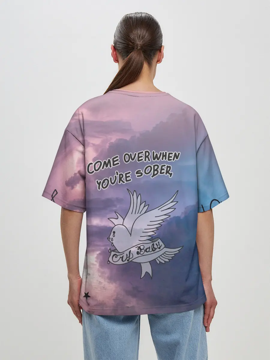 Женская футболка оверсайз / Lil Peep