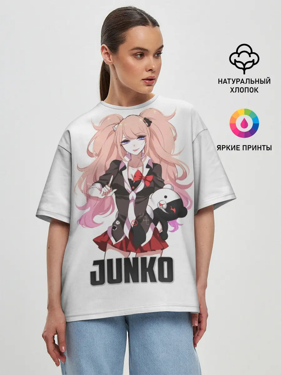Женская футболка оверсайз / Джунко
